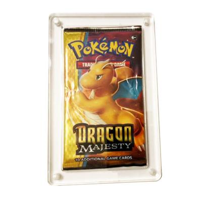 China MINGSHI Eco-friendly Transparent Acrylic Protective Magnetic Display Case For Booster Pack Trading Cards for sale