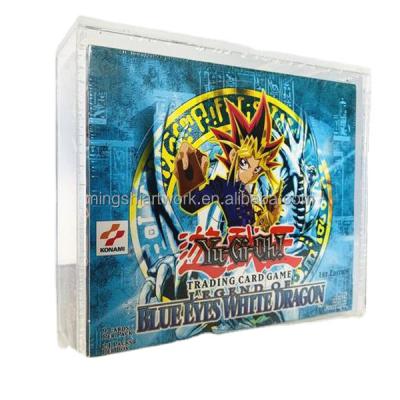 China MingShi Advertising Props Products UV Resistant Wholesale Acrylic Pokemon Case Yugioh Booster Box for sale