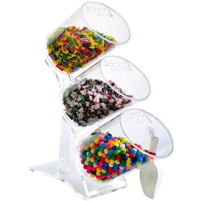 China MINGSHI Acrylic Display Stand Bulk Candy Bins for sale