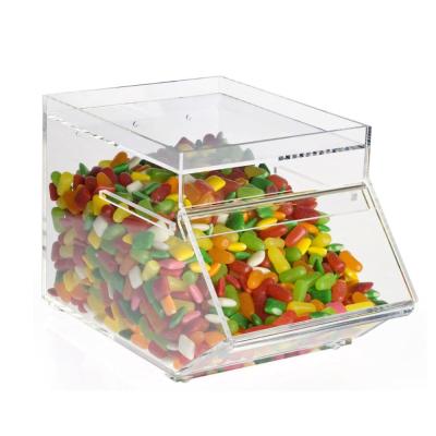 China MINGSHI Eco - Friendly Acrylic Candy Bin With A Slide - In Door for sale