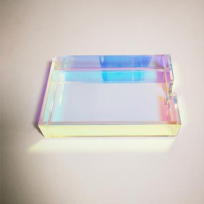 China eco - friendly neon color acrylic tray / plexiglass acrylic cosmetic tray for sale