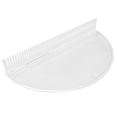 China 100% Color Acrylic Clear Desktop MINGSHI Hair Extension Acrylic Display Stand For Hair Salon for sale