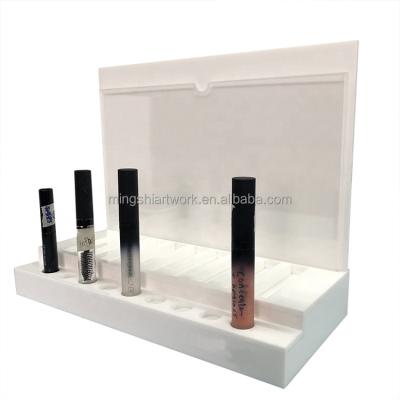 China Mingshi Modern Customized Custom Lipstick Container Display Stand Lip Balm Display Cosmetic Rack for sale