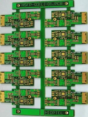 China 6 Layers 15 micro inch flash gold finishing PCB for sale