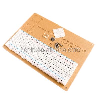 China 830 Point Breadboard Prototype Experiment Plate + Rack Plate For Raspberry Pi Acrylic Board Raspberry Pi for sale