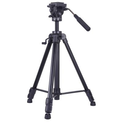 China KINGJOY Professional Lightweight Video Tripod Stand with Telescope Design for DSLR Camera VT-1500 with Cheap Price for sale