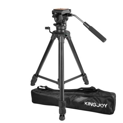 中国 KINGJOY Good Quality Aluminum Professional DSLR Video Camera Digital Tripod VT-1500 for Camera and Camcorder 販売のため