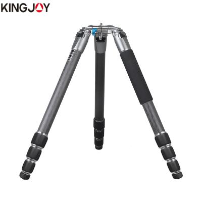 중국 Kingjoy customized 4 sections magnet buckle photo carbon fiber tripod dslr professional video camera tripod 판매용