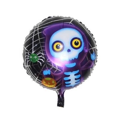 China Advertising toy 18 inch round party balloon foil mylar balloon for Halloween decoration alumimum foil balloon for sale