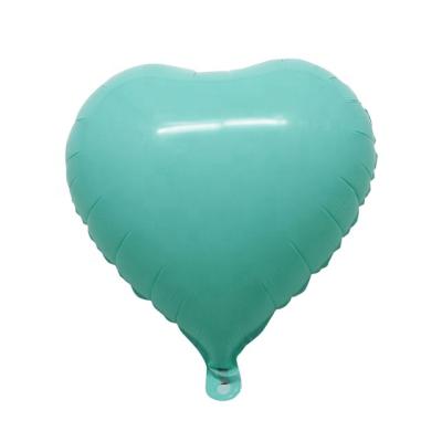 China Advertising Toy 18 Inch Macaron Blue Heart Shaped Balloon Hot Sale Wedding Party Decoration Helium Foil Balloons for sale