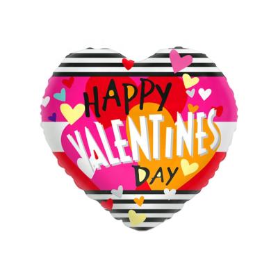 China Announcing 18 Inch Heart Shape Valentines Day Happy Wedding Balloon Toy for sale