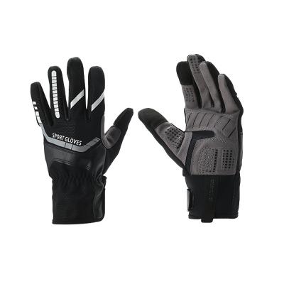 China Anti-Slip/Shock Absorption/Wear-Resisting/Warm Touch Screen Gloves Full Finger Motorcycle Touch Screen Protector Gloves Sports Bike Scooter Riding Gloves for sale