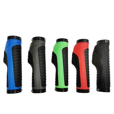 China Eco-friendly Bicycle Parts MTB Road Bike Double Lock Shock Absorbing Non-Slip Soft Bike Grips Handlebar For Riding Cycling for sale