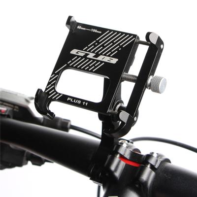 China 360 Degree Rotation Handlebar Mount Stand Aluminum Phone Holder Anti Bike Phone Holder Premium Slip for sale