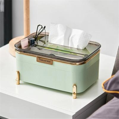 China Nordic Luxury Light Luxury Creative Living Room Tissue Box Tissue Paper Box Storage Simple Desktop Style Stand for sale