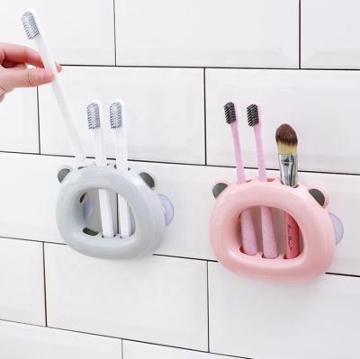 China Lovely Bathroom Fittings Bear Bathroom Toothbrush Holder, Bathroom Accessories Sets for sale