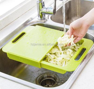 China Sustainable Kitchen Plastic Chopper With Drain Storage Drawer for sale