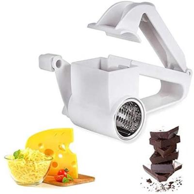 China Sustainable Universal Hand Cranked Rotary Cheese Grater for Kitchen Drum Grater Grinder Rotary Tabletop Grater for sale