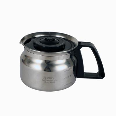 China 4 CUP Multi-Use Food Grade Stainless Steel Coffee Sustainable 304 Teapot for sale