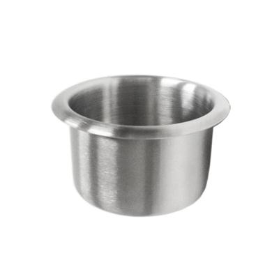 China 3.5 Inch Meta Stainless Steel Portable Cup Holder Casino Sofa Table Car Boat Viable for sale