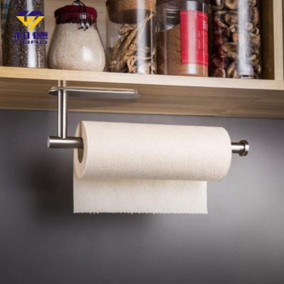 China Wall Mounted Bathroom Toilet Paper Holder Stainless Steel Tissue Shelf Storage Stand Viable Self Adhesive Paper Holder for sale