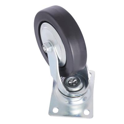 China Home Depot 100mm Flat Free Heavy Duty Furniture Casters Bearing Caster Wheels for sale