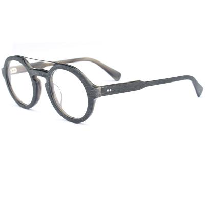 China For Reading Glasses Optical Frames Wholesale Retro Acetate Metal Eyewear for sale