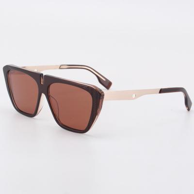 China Fashion sunglasses made in china wholesale fashion acetate sunglasses and metal glasses M3542 for sale