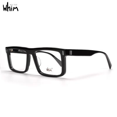 China Handcrafted oversized retro frame with it high quality handmade vintage acetate glass optical sight for sale