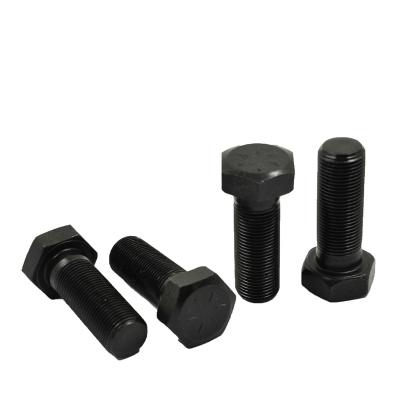 China Surface is mild grade 8.8 carbon steel black oxide high temperature hex bolt for sale