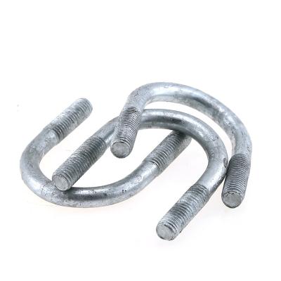 China Wholesale Customized White Galvanized Grade 8 Carbon Steel Grade 4 Construction U Bolts for sale