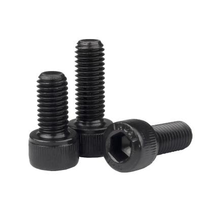 China Fast Delivery M6 M8 Carbon Steel Black Oxide Black Oxide Fast Cup Head Socket Interior Hex Construction Bolts for sale