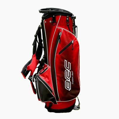 China Custom Red Light Weight Polyester Golf Bag New Design Golf Stand Bag for sale