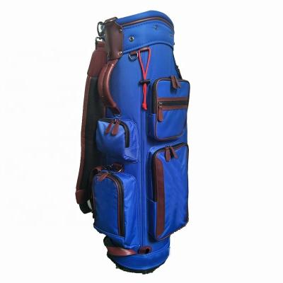 China Large Capacity Japan New Design Blue Polyester Custom Golf Cart Bag for sale