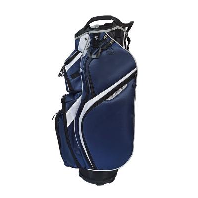 China Easy Carry OEM / ODM Polyester Customized Logo Golf Cart Bag With 14 Integral Dividers for sale