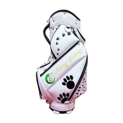 China Puppy Footprint Hot Sale PU Leather Golf Staff Bag for sale