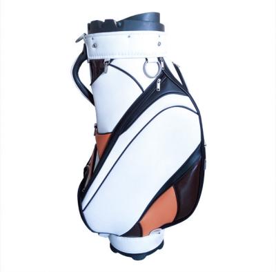 China High End Durable PU Leather Golf Staff Bag With 14 Way Helical To Divider for sale