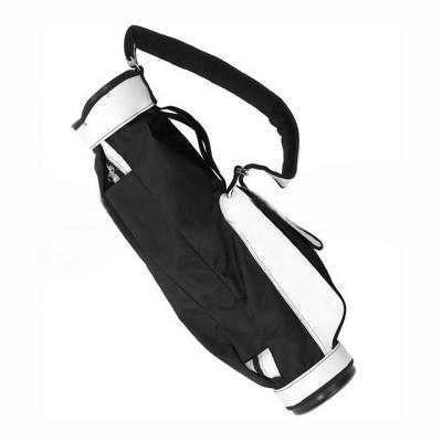 China Outdoor Golf Activity Black New Custom Golf Sunday Bag with Single Strap Carry Bag Pencil Bag for sale