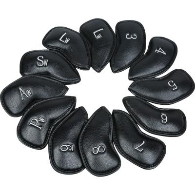 China Good Quality PU Leather Iron Head Cover Set For Golf Club for sale