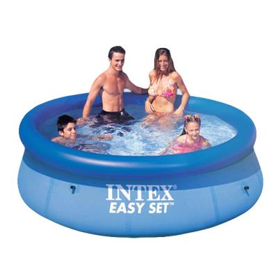 China Durable materials are resistant to the elements INTEX-28110 8FT X 30IN EASY SET POOL outdoor inflatable pool above ground pool for sale