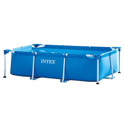 China INTEX-28271 PVC Collapsible Dog Pool 2.6M x 1.6M x 0.65M Rectangular FRAME SWIMMING POOL Rectangular Swimming Pool Outdoor for sale