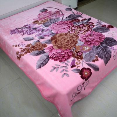 China Best Selling Modern Cheap Soft Comfortable Luxury Flower Pattern Printing Blankets For Sofa And Bed for sale