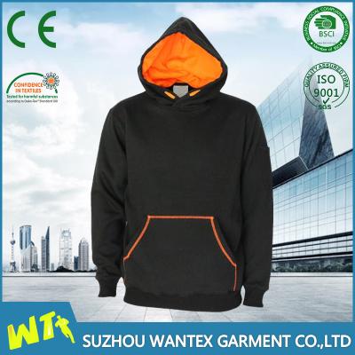 China Black Fleece Hoodies Anti-pilling Jacket Fashion Mens Sweatshirts for sale