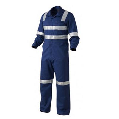 China Custom Non-Toxic Cotton Reflective Drill Jumpsuit Overall Boiler Suit In One Piece for sale