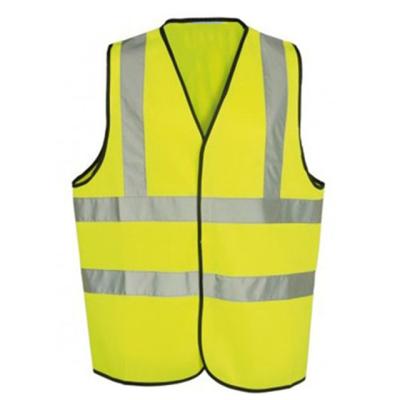 China Polyester High Safety Fluorescent Yellow Reflective Vest Viz for sale