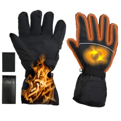 China Outdoor Sports Heated Battery Heated Ski Gloves Heated Winter Passionate Ski Gloves For Men Women Rechargeable Electric Glove Construction Gloves for sale