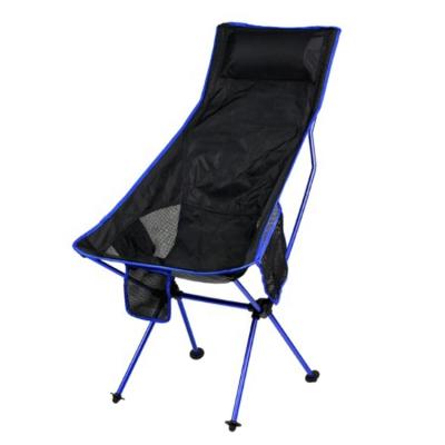 China Wholesale Light Weight Aluminum Folding Picnic Moon Extended Easy-carry Outdoor Metal Camping Chair For Finishing Camping for sale