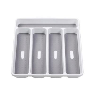 China Kitchen Traditional Accessories Cutlery Tray Drawer Organizer Cutlery Tray Cutlery Knife Plastic Tool Holder for sale