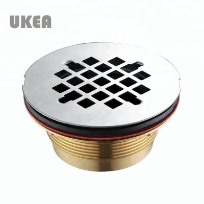 China Large bathroom drain drain USA modern design new round shower drain in brass and stainless steel materials for sale