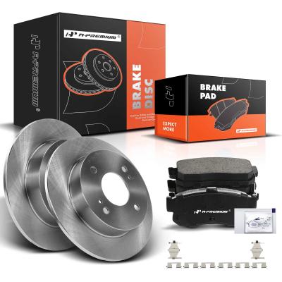 China Rear Disc Brake Rotors & Ceramic Brake Pads for INFINITI G20 Altima Nissan for sale